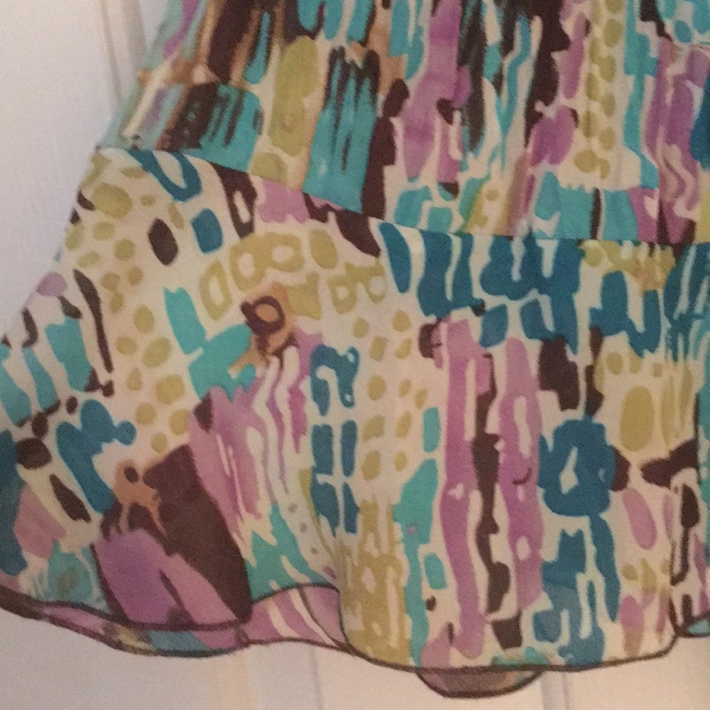 Allison Taylor Ruffled Multi-Colored Top - Picture 3 of 5